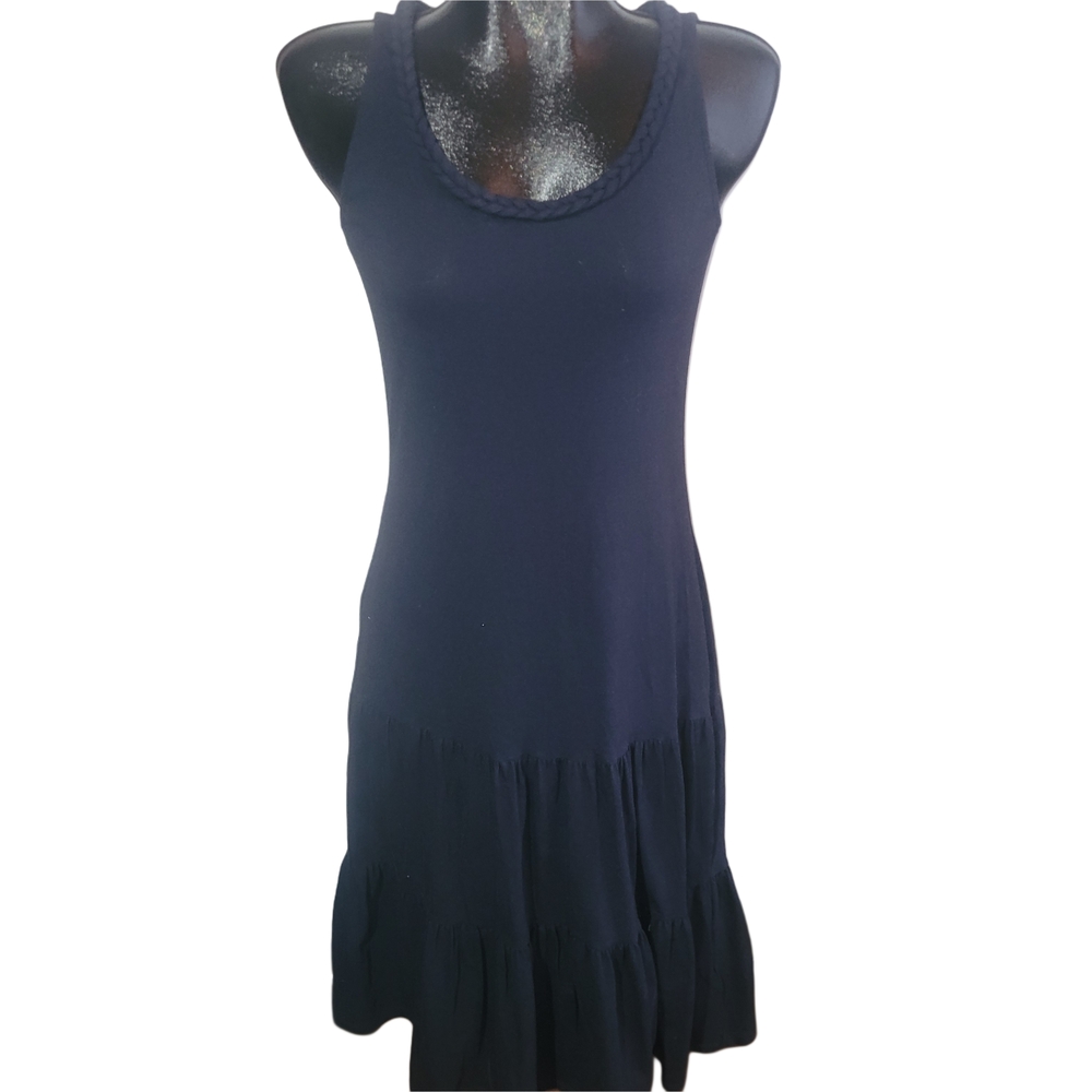 Lauren Ralph Lauren Navy Blue Maxi Tank Dress - drop waist